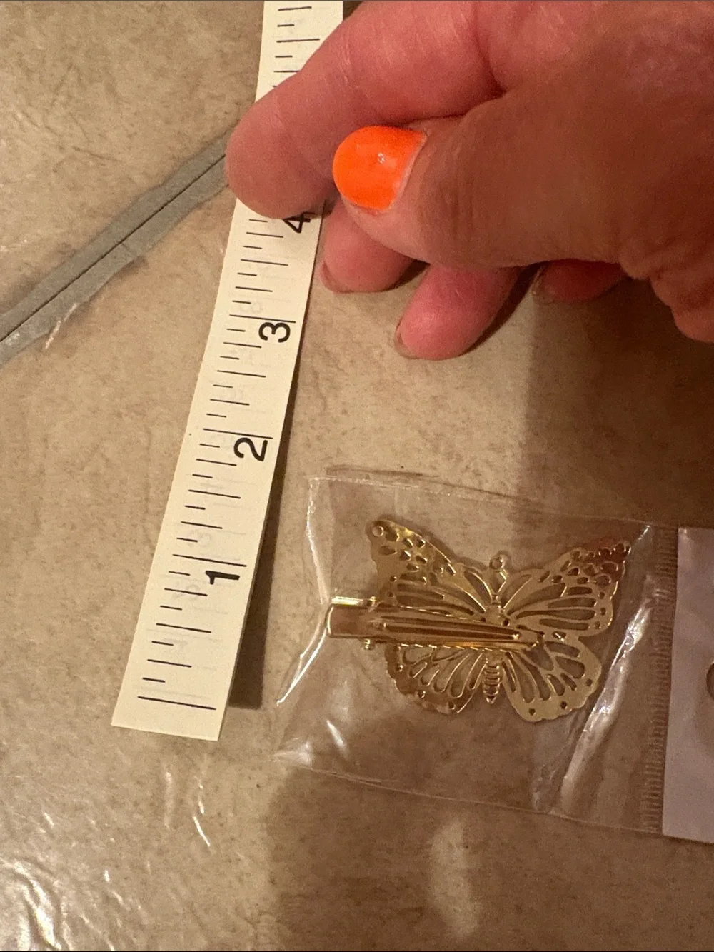 Gold Butterfly Hair Clip - Women Jewelry